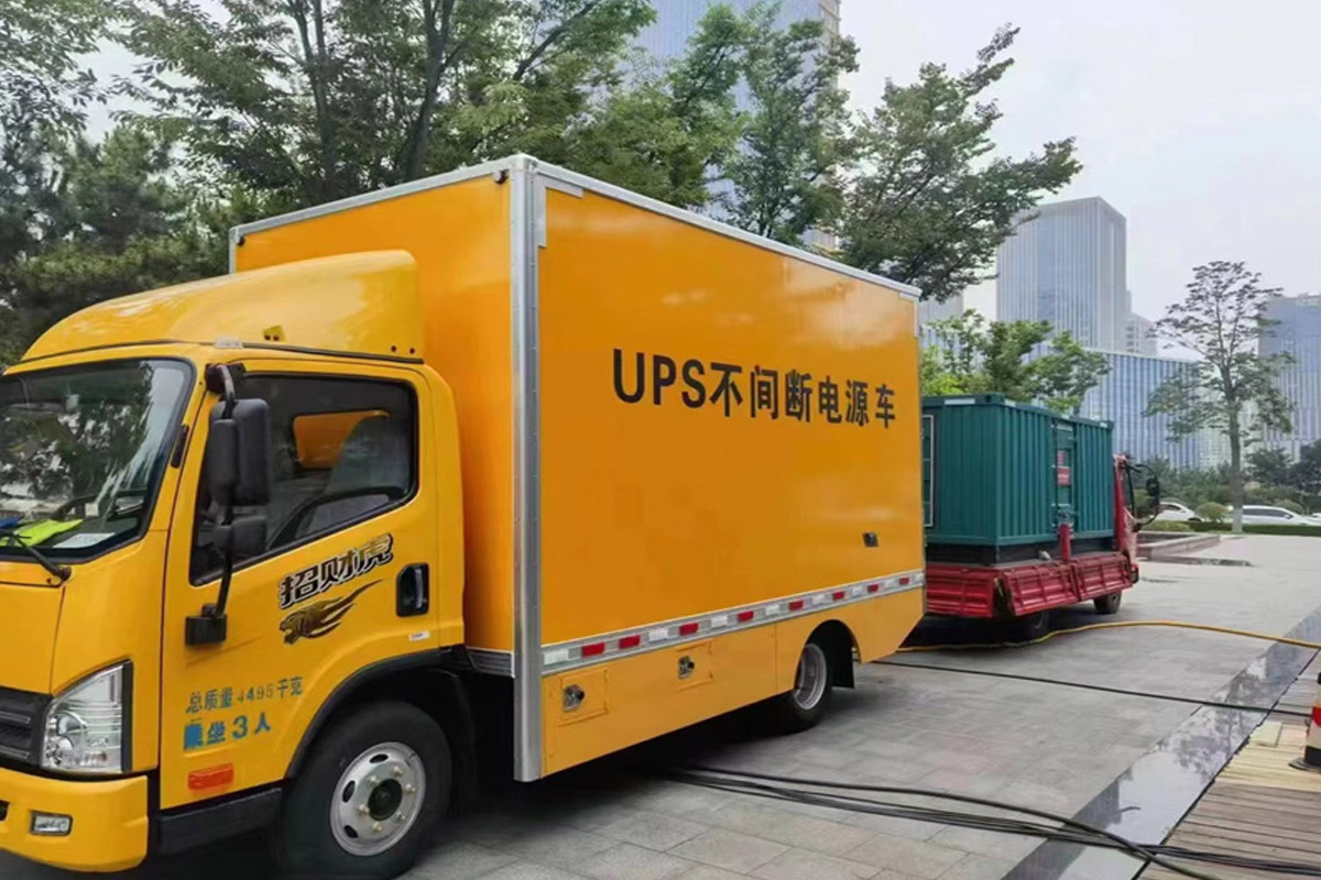 运城发电机租赁施工现场