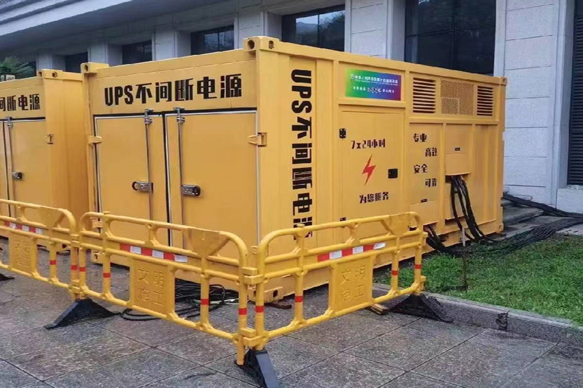 运城发电机租赁施工现场