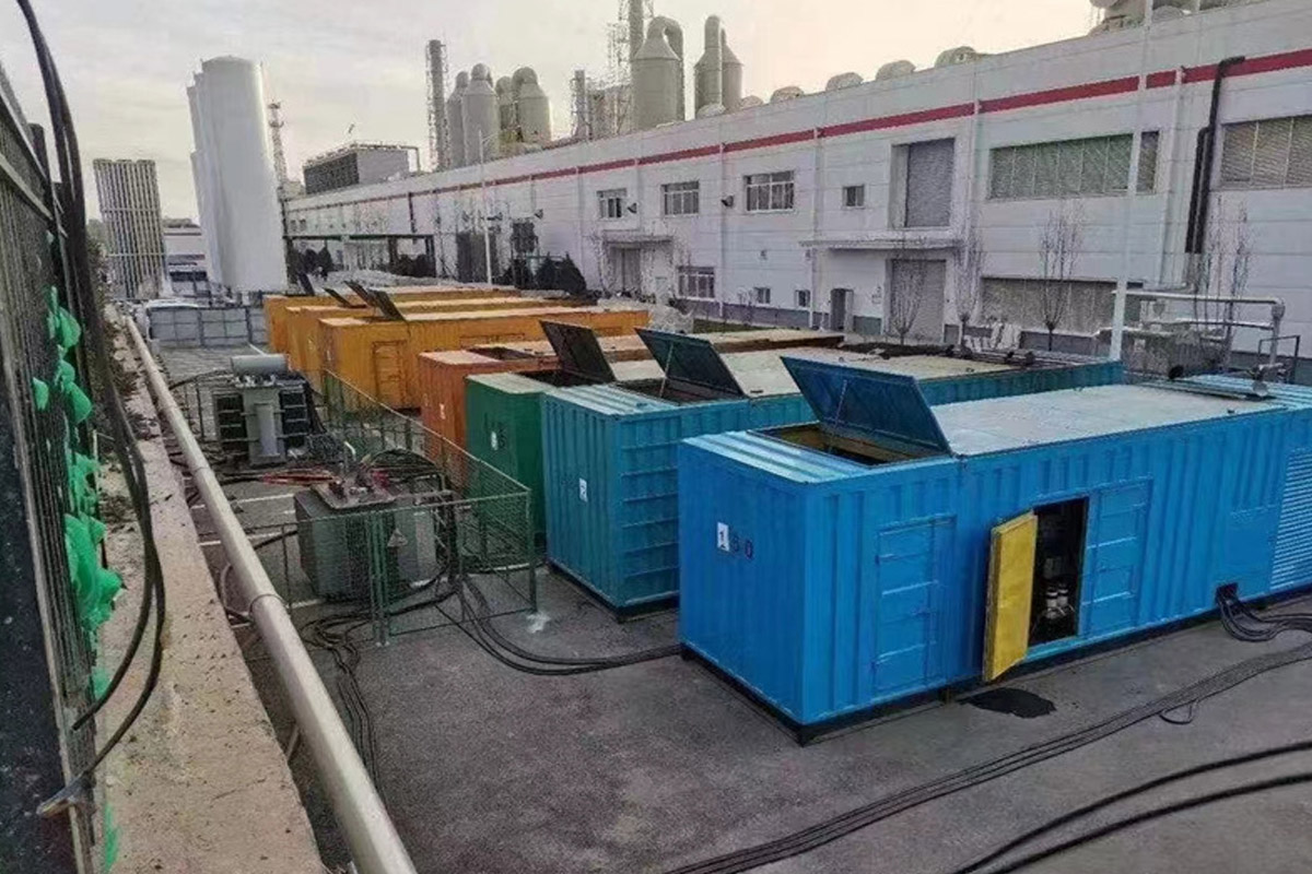运城发电机租赁施工现场